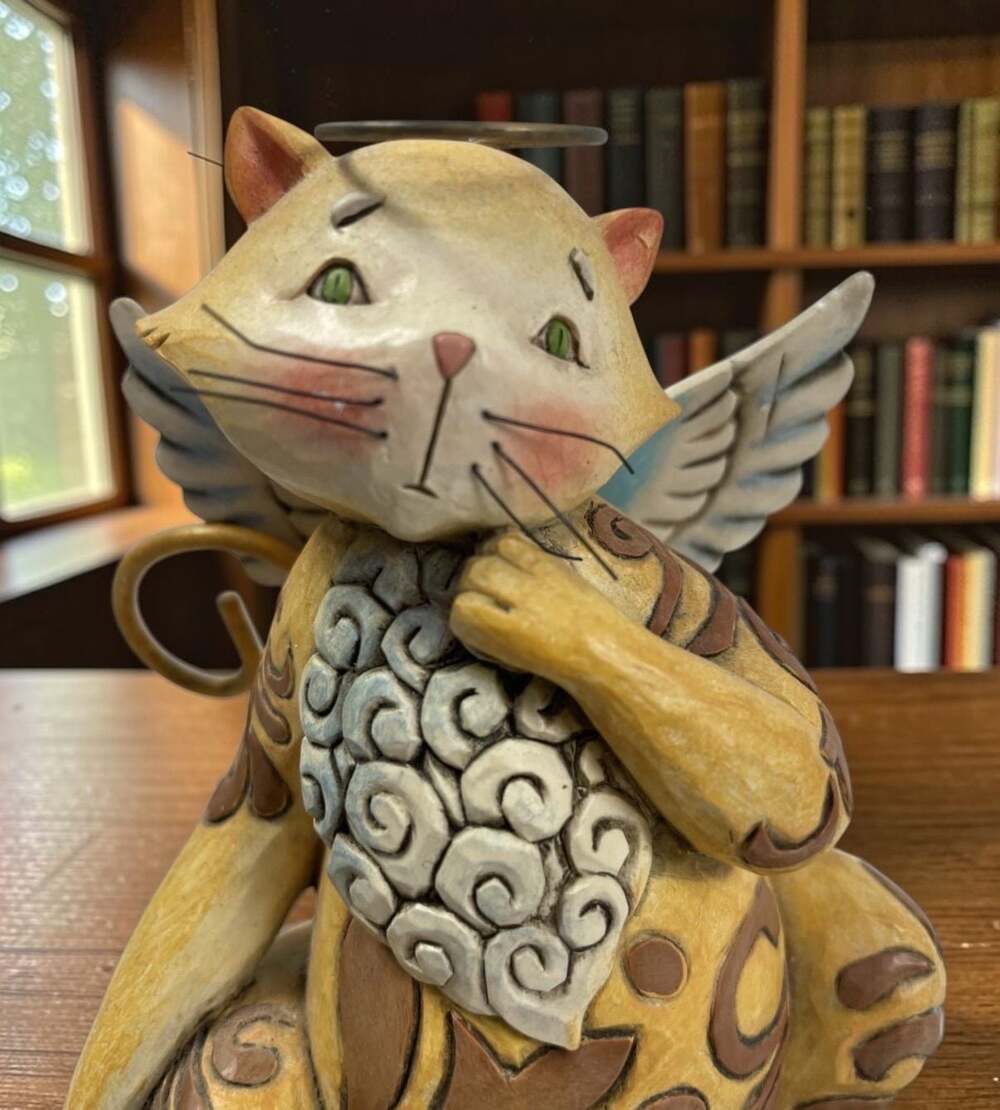 Jim Shore Cat Figurine Curiosity Heartwood Creek Enesco 2006